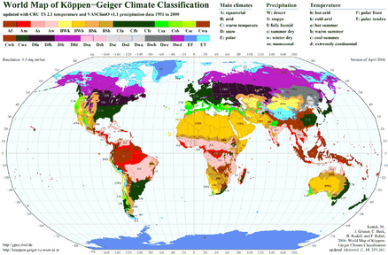 Köppen–Geiger climate classification system